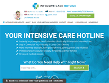Tablet Screenshot of intensivecarehotline.com
